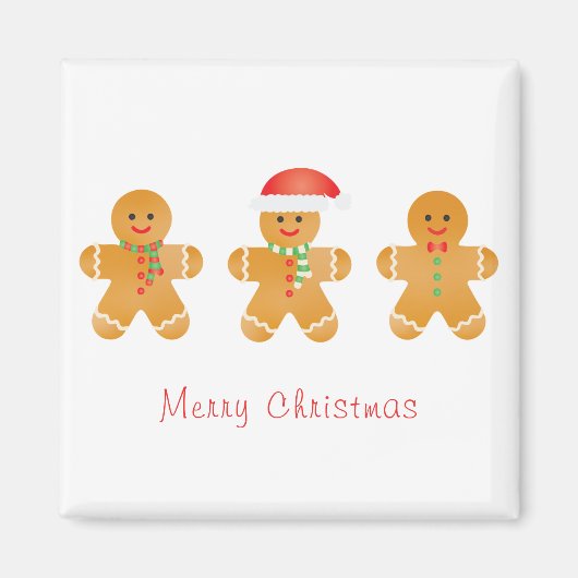 Vrolijk kerstgebak mannen magneet (Voorkant)