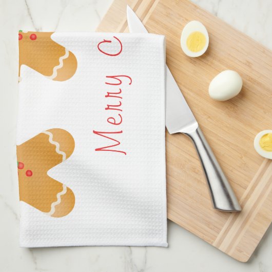 Vrolijk kerstgebak mannen theedoek (Quarter Fold)