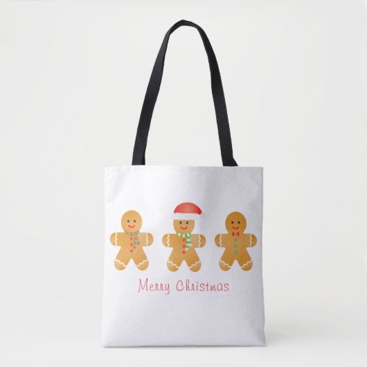 Vrolijk kerstgebak mannen tote bag (Voorkant)