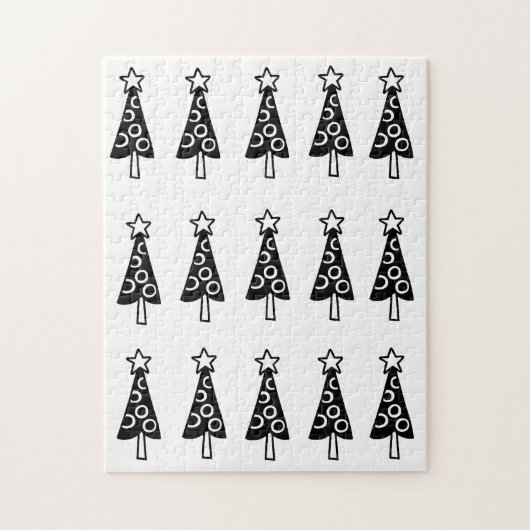 Vrolijk kerstgebak met kerstmis legpuzzel (Verticaal)