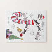 Vrolijk kerstgebak met kerstmis legpuzzel (Horizontaal)