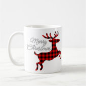 Vrolijk kerstgebak op Red Black Buffalo Check Koffiemok (Links)