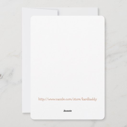 Vrolijk kerstgebak op Sinaasappel groen ontwerp va Feestdagenkaart (Achterkant)