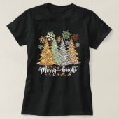 Vrolijk kerstgebak T-shirt, Merry en Brigh T-shirt (Design voorkant)