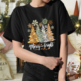 Vrolijk kerstgebak T-shirt, Merry en Brigh T-shirt