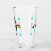 Vrolijk kerstgebak, Wreath, Bells en Snowflakes Glas (Links)