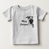 Vrolijk kerstgebak zwart-wit Shirt (Voorkant)