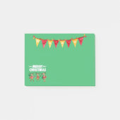 Vrolijk kerstgebanner danserrenrender post-it® notes (Voorkant)