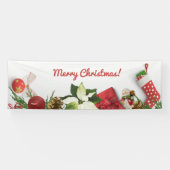 Vrolijk kerstgebanner spandoek (Horizontaal)
