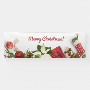 Vrolijk kerstgebanner spandoek