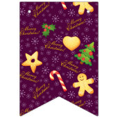 Vrolijk kerstgebanner vlaggetjes (Derde vlag)