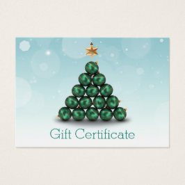 Vrolijk kerstgebaren - Boom Mint Pastel Gift Card Visitekaartje