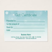 Vrolijk kerstgebaren - Boom Mint Pastel Gift Card Visitekaartje (Achterkant)