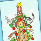 Vrolijk kerstgebaren feestdagen kaart