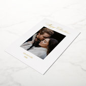 Vrolijk kerstgeblindeerd minimalisme folie feestdagenkaart (Gedraaid)