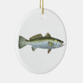 Vrolijk kerstgebloekte Zee forel~ Ornament (Rechts)