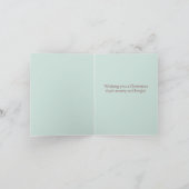 Vrolijk kerstgebluste vogels en sterren feestdagen kaart (Binnen)