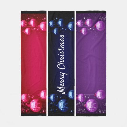 Vrolijk kerstgebrandje fleece deken (Voorkant)