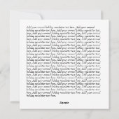 Vrolijk kerstgebuilde boom feestdagenkaart (Achterkant)