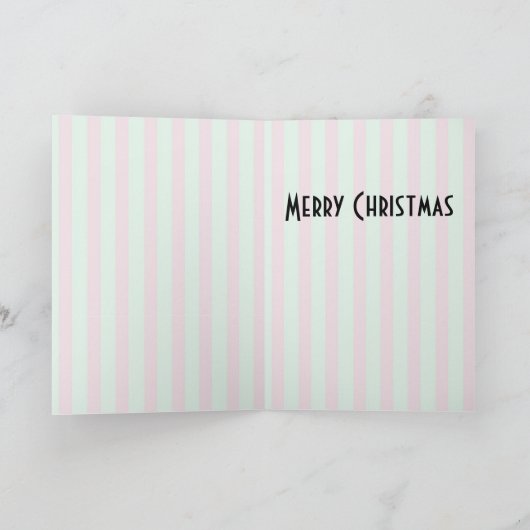 Vrolijk kerstgedicht Kaart (Binnen)