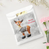 Vrolijk kerstgedoe met een pet bedankzakje (Gezegeld)