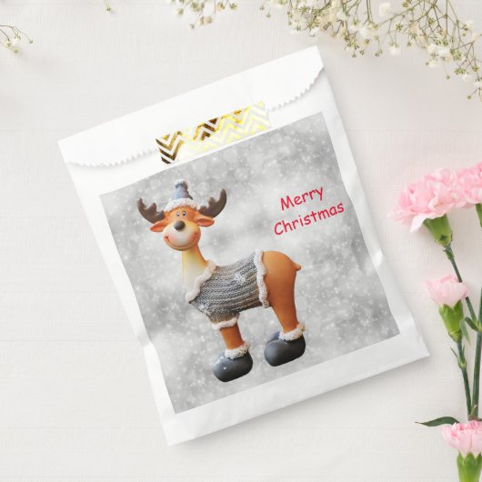 Vrolijk kerstgedoe met een pet bedankzakje (Gezegeld)