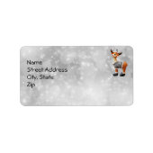 Vrolijk kerstgedoe met een pet etiket (Voorkant)