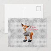 Vrolijk kerstgedoe met een pet feestdagenkaart (Voorkant / Achterkant)