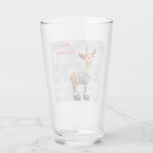 Vrolijk kerstgedoe met een pet glas (Achterkant)