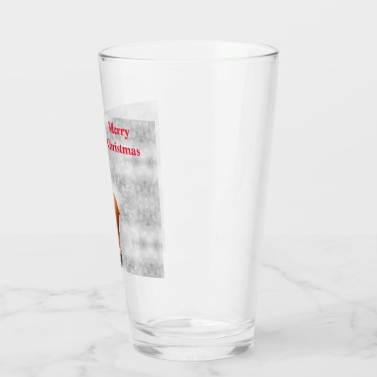 Vrolijk kerstgedoe met een pet glas (Links)