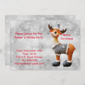 Vrolijk kerstgedoe met een pet kaart (Voorkant / Achterkant)