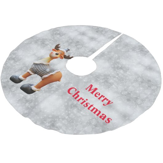 Vrolijk kerstgedoe met een pet kerstboom rok (Gekanteld)