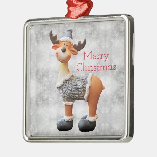 Vrolijk kerstgedoe met een pet metalen ornament (Links)