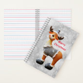 Vrolijk kerstgedoe met een pet notitieboek (Binnen)