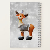 Vrolijk kerstgedoe met een pet notitieboek (Achterkant)