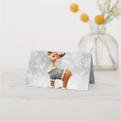 Vrolijk kerstgedoe met een pet plaatskaartje (Achterkant)