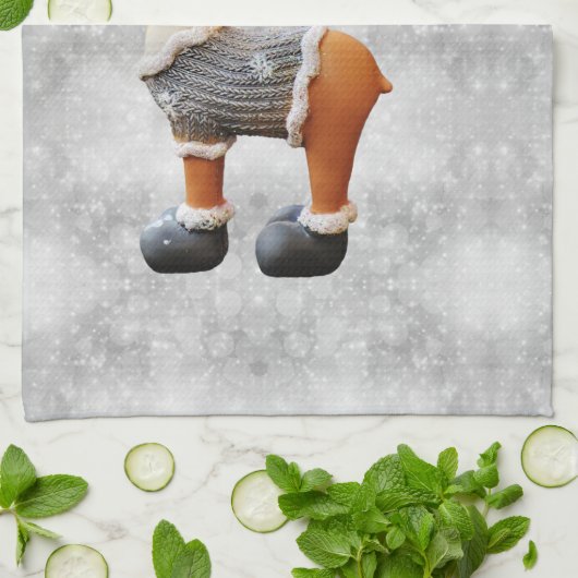 Vrolijk kerstgedoe met een pet theedoek (Gevouwen)