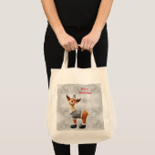 Vrolijk kerstgedoe met een pet tote bag (Voorkant (product))