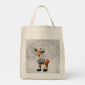 Vrolijk kerstgedoe met een pet tote bag (Achterkant)