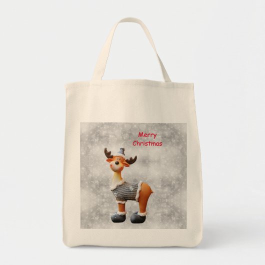 Vrolijk kerstgedoe met een pet tote bag (Voorkant)