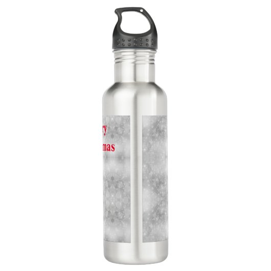 Vrolijk kerstgedoe met een pet waterfles  (Achterkant)