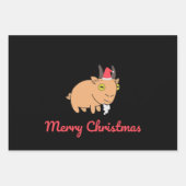 Vrolijk kerstgeit inpakpapier vel (Voorkant 2)