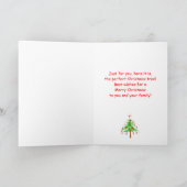 Vrolijk kerstgeld voor de baas feestdagen kaart (Binnen)