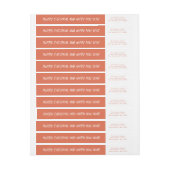 Vrolijk kerstgelukkig nieuwjaar wit rood (Vel)