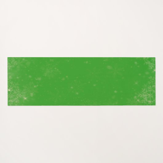 Vrolijk kerstgenoomkoepel met snoeprietengroen yogamat (Achterkant (horizontaal))