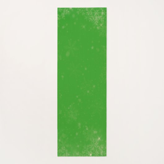 Vrolijk kerstgenoomkoepel met snoeprietengroen yogamat (Achterkant)