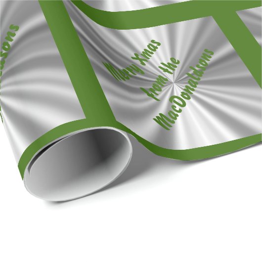 Vrolijk kerstgepersonaliseerd cadeaupapier (Rol Hoek)