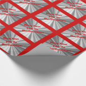 Vrolijk kerstgepersonaliseerd cadeaupapier (Hoek)