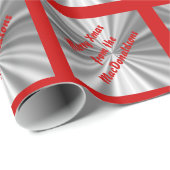 Vrolijk kerstgepersonaliseerd cadeaupapier (Rol Hoek)