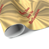 Vrolijk kerstgepersonaliseerd cadeaupapier (Rol Hoek)